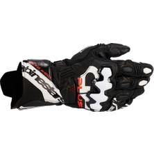 Alpinestars Gp Plus R V3 Korumalı Deri Motosiklet Eldiveni Siyah  Beyaz