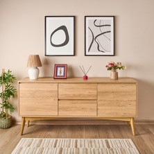 Just Home Newham Konsol - Karina Meşe / Natürel - 82X45X170 cm