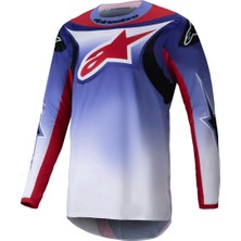 Alpinestars Fluid Wurx Kros Motosiklet Jerseyi Mavi  Kırmızı