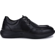 Giampiero Nicola Erkek Hakiki Deri Siyah Casual Ayakkabı 664 46201 Erk Ayk SK25-26 Nero