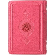 Cep Boy Kur'an-I Kerim (Pembe, Kılıflı, Mühürlü)