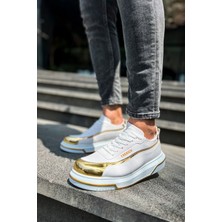 CH041 - Cbt Renaissance Erkek Ayakkabı Beyaz/altın