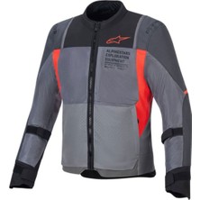 Alpinestars St-2 Air Korumalı Motosiklet Montu Gri  Kırmızı  Siyah