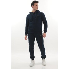 Kanguru Cepli Kapüşonlu 3 Iplik Kışlık Sweat Takım
