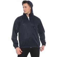 Erkek Kapüşon Fermuar Detaylı Softshell Eşofman Üstü