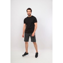 Erkek Bisiklet Yaka Tshirt Şort Cep Fermuarlı Alt Üst Takım