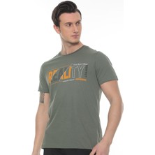 Erkek Realıty Baskılı T-shirt