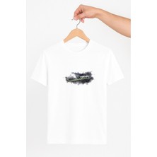 Vecihi Geliyor Helikopter Temalı Unisex Tshirt Pilot - Havacı - Uçak Tutkunu