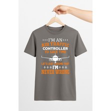Vecihi Geliyor Air Traffic Never Wrong Unisex Tshirt Pilot - Havacı - Uçak Tutkunu