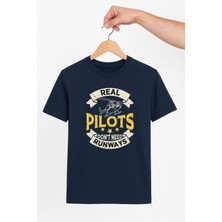 Vecihi Geliyor Helikopter Pilot Unisex Tshirt Pilot - Havacı - Uçak Tutkunu Hediye