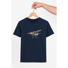 Vecihi Geliyor Kadın Pilot Klasik Uçak Unisex Tshirt Pilot - Havacı - Uçak Tutkunu
