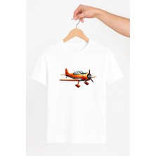 Vecihi Geliyor Pervaneli Uçak Tasarım Unisex Tshirt Pilot - Havacı - Uçak Tutkunu