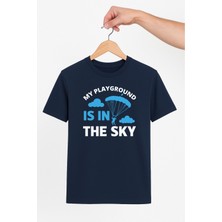 Vecihi Geliyor Paraşütçü Tasarım Unisex Tshirt Pilot - Havacı - Uçak Tutkunu