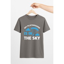 Vecihi Geliyor Paraşütçü Tasarım Unisex Tshirt Pilot - Havacı - Uçak Tutkunu