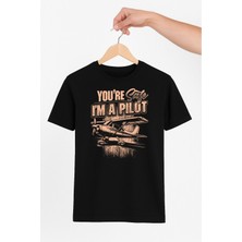 Vecihi Geliyor You Are Safe, I Am A Plot Unisex Tshirt Pilot - Havacı - Uçak Tutkunu