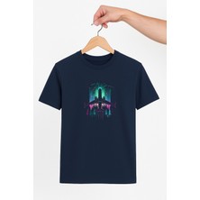 Vecihi Geliyor Gökyüzü Uçak Neon Unisex Tshirt Pilot - Havacı - Uçak Tutkunu
