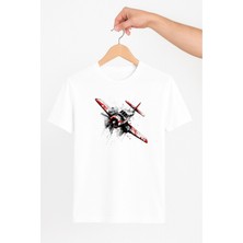 Vecihi Geliyor Uçak Temalı Unisex Tshirt Pilot - Havacı - Uçak Tutkunu