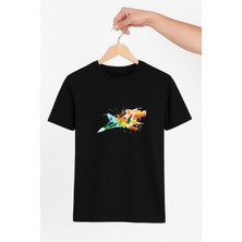 Vecihi Geliyor Renkli Jet Uçak Unisex Tshirt Pilot - Havacı - Uçak Tutkunu
