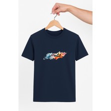 Vecihi Geliyor Renkli Jet Uçak Unisex Tshirt Pilot - Havacı - Uçak Tutkunu
