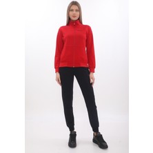 Kadın Kapüşonsuz Fermuarlı 2 Iplik Takım