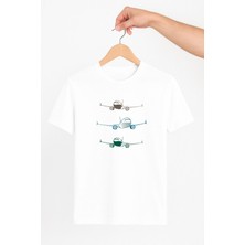 Vecihi Geliyor Uçak Baskılı Unisex Tshirt Pilot - Havacı - Uçak Tutkunu