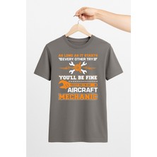 Vecihi Geliyor Air Mechanic Uçak Bakım Teknisyeni   Tshirt Pilot - Havacı - Uçak Tutkunu