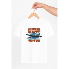 Vecihi Geliyor Because I’m The Captain  Tshirt Pilot - Havacı - Uçak Tutkunu