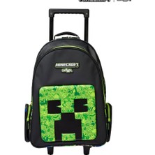 Smiggle - Minecraft Çekçekli Işıklı Tekerlekli Çanta