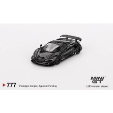 Mini Gt 777 Mclaren 720S Lb Works Black 1/64 Model Araba