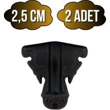 Kelebek Metal Ayak Çeyiz ve Hediye Kutusu Mobilya Ayağı(2,5cm)(Bronz)