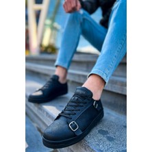 CH191 - Cst Side Buckle Erkek Ayakkabı Sıyah