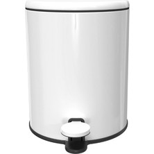 Primanova Cigo Pedallı Çöp Kovası 6 Lt Mat Beyaz/gri M-E41-01-06