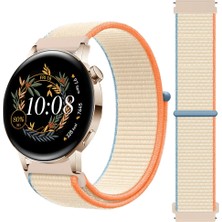Huawei Watch Gt3 42MM Gt2 42MM Ile Uyumlu Ayarlanabilir Cırt Cırtlı Yumuşak Spor Kumaş Örgü Kordon