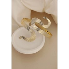 Yılan Model Gold Renk Pazu Bileklik
