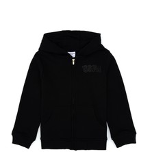 U.S. Polo Assn. Kız Çocuk Siyah Kapüşonlu Fermuarlı Basic Sweatshirt 50316837-VR046