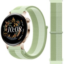 Huawei Watch Gt3 42MM Gt2 42MM Ile Uyumlu Ayarlanabilir Cırt Cırtlı Yumuşak Spor Kumaş Örgü Kordon