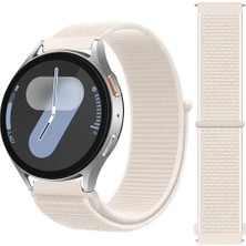 Samsung Galaxy Watch 4 5 6 7 Seri 40 42 43 44 46 47MM Cırt Cırtlı Yumuşak Spor Kumaş Örgü Kordon