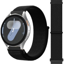 Samsung Galaxy Watch 4 5 6 7 Seri 40 42 43 44 46 47MM Cırt Cırtlı Yumuşak Spor Kumaş Örgü Kordon