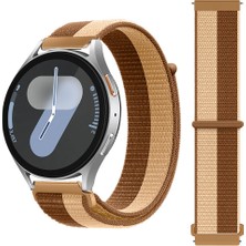 Samsung Galaxy Watch 4 5 6 7 Seri 40 42 43 44 46 47MM Cırt Cırtlı Yumuşak Spor Kumaş Örgü Kordon