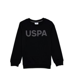 U.S. Polo Assn. Erkek Çocuk Siyah Basic Bisiklet Yaka Sweatshirt 50307801-VR046