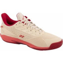 Kadın Yonex Bej - Pembe Tenis Ayakkabısı 41 Numaralı Hafif ve Esnek Taban Yapısı ile Spor ve Günlük Kombin İçin İdeal