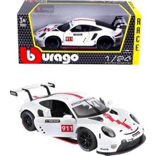 Bburago 18-28013 Porsche 911 Rsr Gt (2020) 1:24 Scale Model Car, White