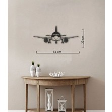 Vecihi Geliyor Uçak Silüeti 6 Metal Tablo Pilot - Havacı - Uçak Tutkunu