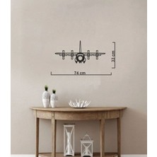 Vecihi Geliyor C-130 Uçak Metal Tablo Pilot - Havacı - Uçak Tutkunu