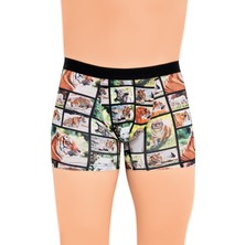 Just Inner Erkek Pamuklu Boxer Dijital Baskı Ekstra Konforlu Kalıp (138000)