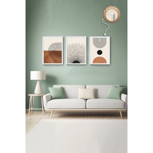 Dekoratif 3lü Tablo,ahşap Çerçeveli,soyut Tablo,duvar Tablo,duvar Susu,mutfak Tablo Cerceveli Tablo