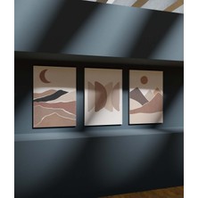 Duvar Tablosu Çerçeve Görünümlü Mutfak Tabloları 3 Lü Tablo Premium Kalite Modern Tablo Bohem Tablo