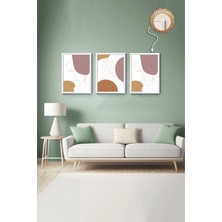 Dekoratif 3lü Tablo,ahşap Çerçeveli,soyut Tablo,duvar Tablo,duvar Susu,mutfak Tablo Cerceveli Tablo