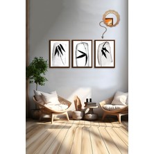 Dekoratif 3lü Tablo,ahşap Çerçeveli,soyut Tablo,duvar Tablo,duvar Susu,mutfak Tablo Cerceveli Tablo