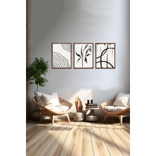 Dekoratif 3lü Tablo,ahşap Çerçeveli,soyut Tablo,duvar Tablo,duvar Susu,mutfak Tablo Cerceveli Tablo